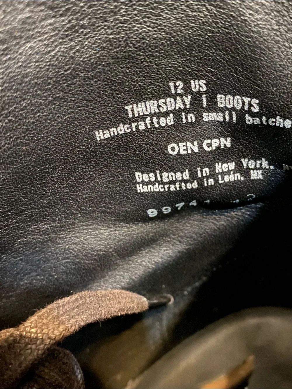 Thursday Boot Co Men’s Cap Toe Captain Combat Boots Canyon Leather Size 12